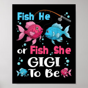 Poster Poisson Il Ou Poisson Elle Révélation Du Sexe De L