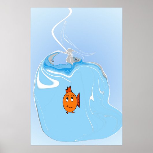Poster Poisson inquiet (Devant)