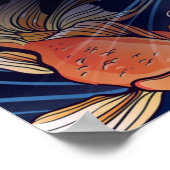 Poster Poisson japonais Koi (Coin)