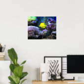 Poster Poisson jaune (Bureau à domicile)