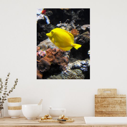 Poster Poisson jaune Tang (Cuisine)