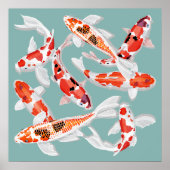Poster Poisson koi (Devant)