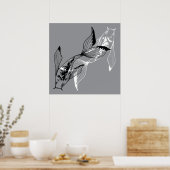 Poster Poisson minimaliste Yin Yang Koi (Cuisine)