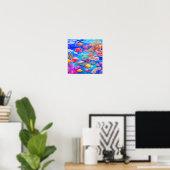 Poster Poisson Nage Sous L'Eau (Bureau à domicile)