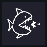 Poster POISSON nautique avec dents |<br><div class="desc">| VIE DU LAC | NAUTIQUE | BATEAU | ANCRE | VIE DU LAC | LA VIE EST MEILLEURE AU LAC | FUN | CHIC | SIMPLE | EAU | ACCESSOIRES DE DÉCORATION DE BATEAU AMUSANT POUR LA MAISON | DÉCOR TROPICAL NAUTIQUE | CONCEPTION DE SILHOUETTE CLASSIQUE | PLAGE |...</div>