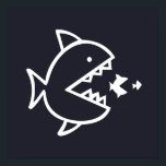 Poster POISSON nautique avec dents |<br><div class="desc">| VIE DU LAC | NAUTIQUE | BATEAU | ANCRE | VIE DU LAC | LA VIE EST MEILLEURE AU LAC | FUN | CHIC | SIMPLE | EAU | ACCESSOIRES DE DÉCORATION DE BATEAU AMUSANT POUR LA MAISON | DÉCOR TROPICAL NAUTIQUE | CONCEPTION DE SILHOUETTE CLASSIQUE | PLAGE |...</div>