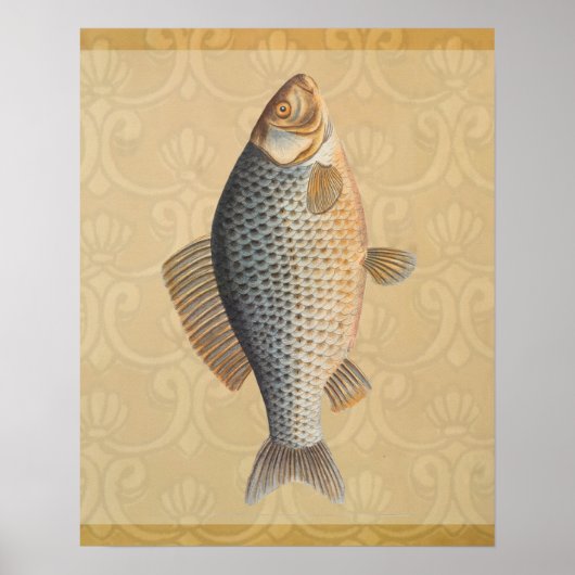 Poster Poisson+oeuvre d'art+conception+pêche+poissonneux (Devant)