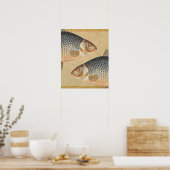 Poster Poisson+oeuvre+design+pêche+poissonneux (Cuisine)