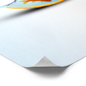 Poster Poisson orange et rouge (Coin)