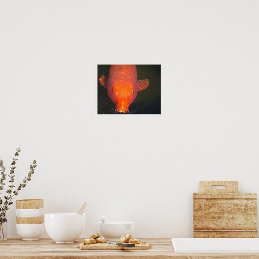 Poster Poisson orange Koi (Cuisine)