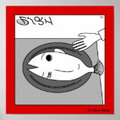 Poster Poisson ou fille (Devant)