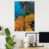 Poster Poisson Parmi La Barrière De Corail (Bureau à domicile)