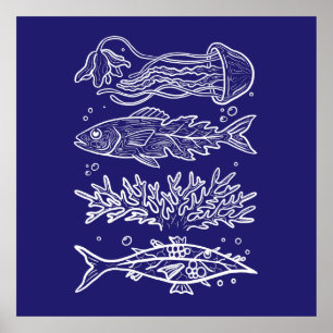 Poster Poisson Profond et Étrange