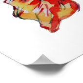 Poster Poisson rouge (Coin)