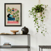 Poster Poisson Rouge Chat Noir Amateur de Chat joueur