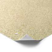 Poster Poisson Rouge Sur Plage De Sable Blanc (Coin)