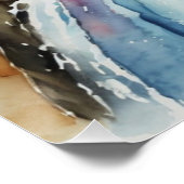 Poster *~* Poisson Saumon Nager Eau de la rivière AP49 (Coin)