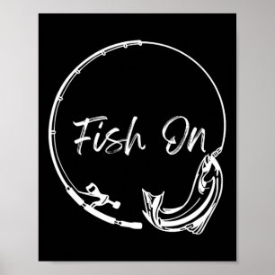 Poster Poisson Sur Capture Drôle Dit Pêche Humour Hommes 