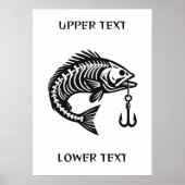 Poster Poisson texte personnalisé (Devant)