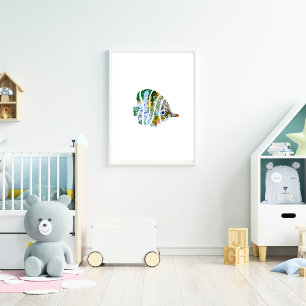Poster Poisson tropical Aquarelle Pépinière Art