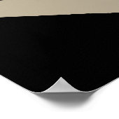 Poster Poisson tropical en triangle abstrait marron sur i (Coin)