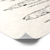 Poster Poisson vintage - Esturgeon et Paddlefish (Coin)