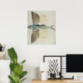 Poster Poisson volant (Bureau à domicile)