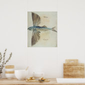 Poster Poisson volant (Cuisine)