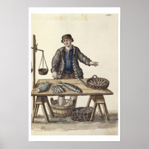 Poster Poissonnier, vénitien (manuscrit)