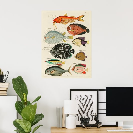 Poster Poissons (Bureau à domicile)
