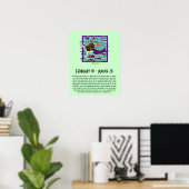 Poster Poissons (Bureau à domicile)