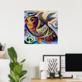 Poster Poissons 3 (Bureau à domicile)