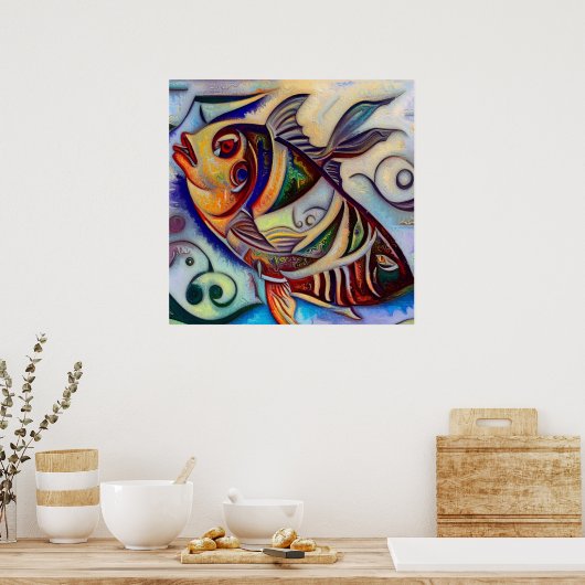 Poster Poissons 3 (Cuisine)