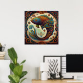 Poster Poissons 5 (Bureau à domicile)