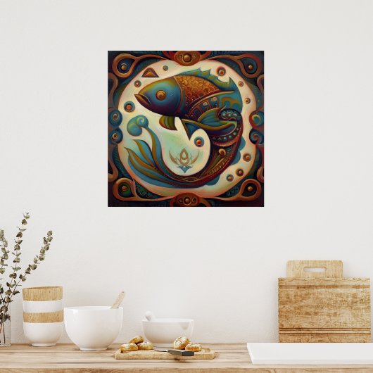 Poster Poissons 5 (Cuisine)