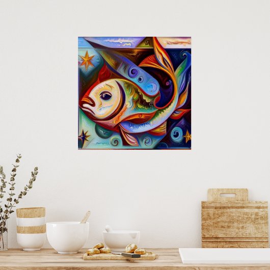 Poster Poissons 8 (Cuisine)