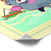 Poster Poissons Chat Zodiac Nursery Imprimer (Coin)