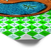 Poster Poissons et chèvre de bois (Coin)