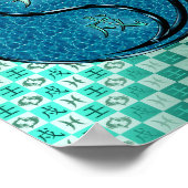 Poster Poissons et Chien d'eau (Coin)