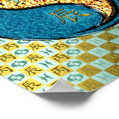 Poster Poissons et Dragon de Feu (Coin)