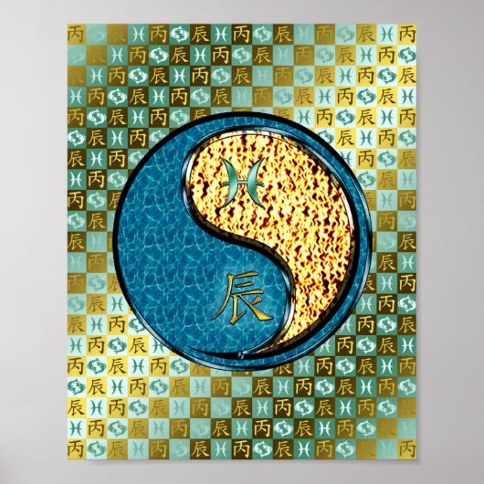 Poster Poissons et Dragon de Feu (Devant)