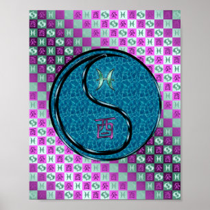 Poster Poissons et Eau