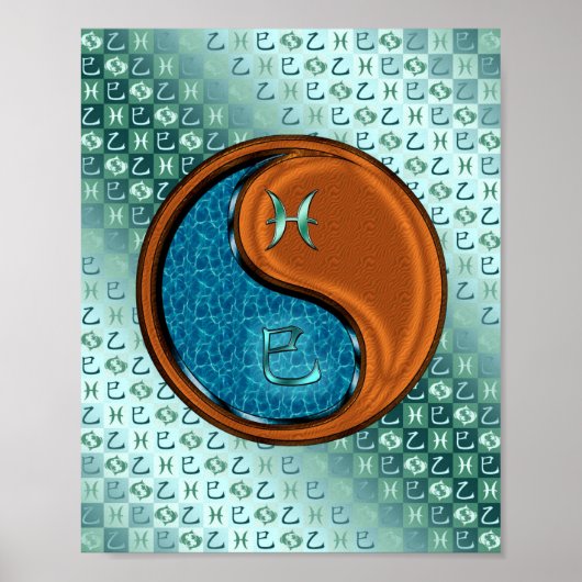 Poster Poissons et serpent à bois (Devant)