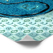 Poster Poissons et serpent d'eau (Coin)