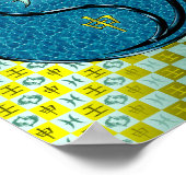 Poster Poissons et singe de l'eau (Coin)