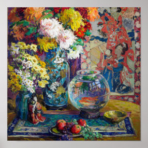 Poster Poissons, Fruits et Fleurs   Kathryn E. Cherry