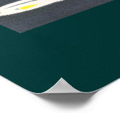 Poster poissons graphiques aquarium (Coin)