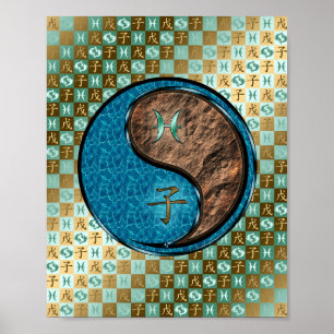 Poster Poissons & Rat Terre