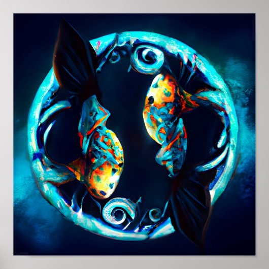 Poster Poissons tribaux (Devant)