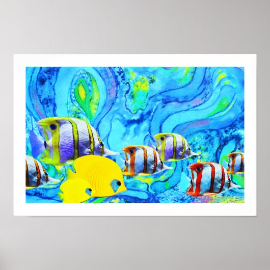 Poster Poissons tropicaux (Devant)